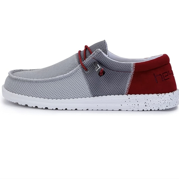 HEY DUDE WALLY FUNK DARK GREY RED - Picture 4 of 7